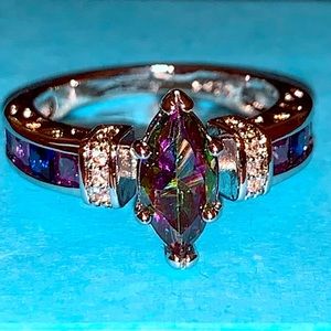 Luxury, brilliant gemstone, moissanite diamond ring